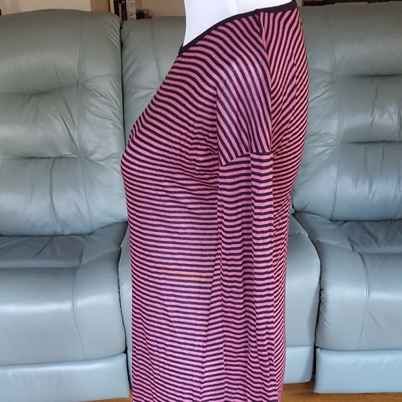 Kain Label Petite Made in USA Striped Maroon Dress - Picture 3 of 11